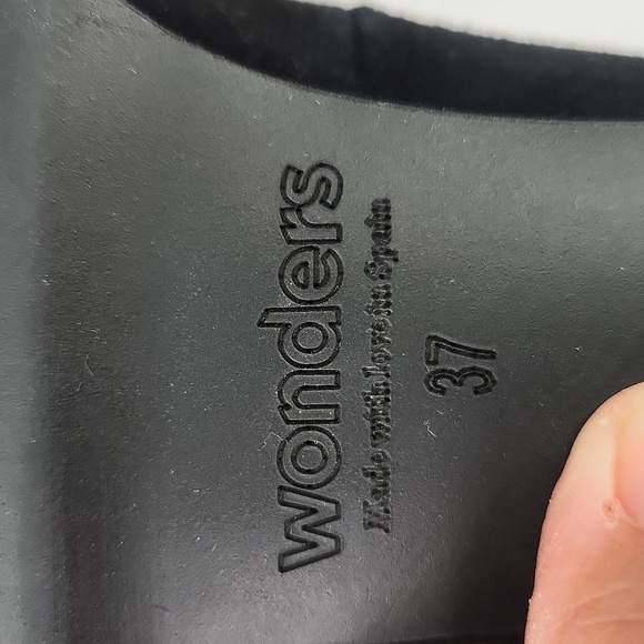 Wonders Wonderfly Suede Platform Block Heel - Picture 7 of 8